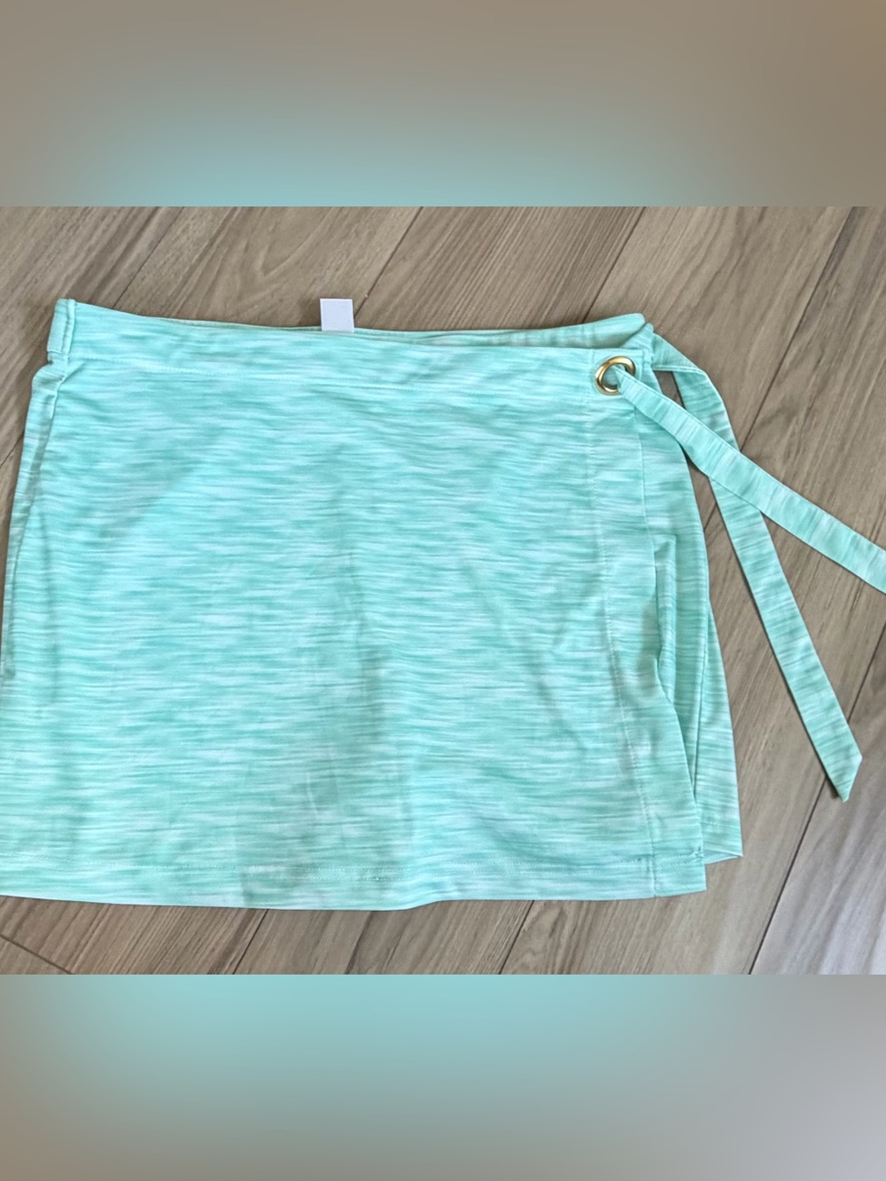 Stella Parker Tie-Waist Skort Pull On Green Mist UPF 50 XL